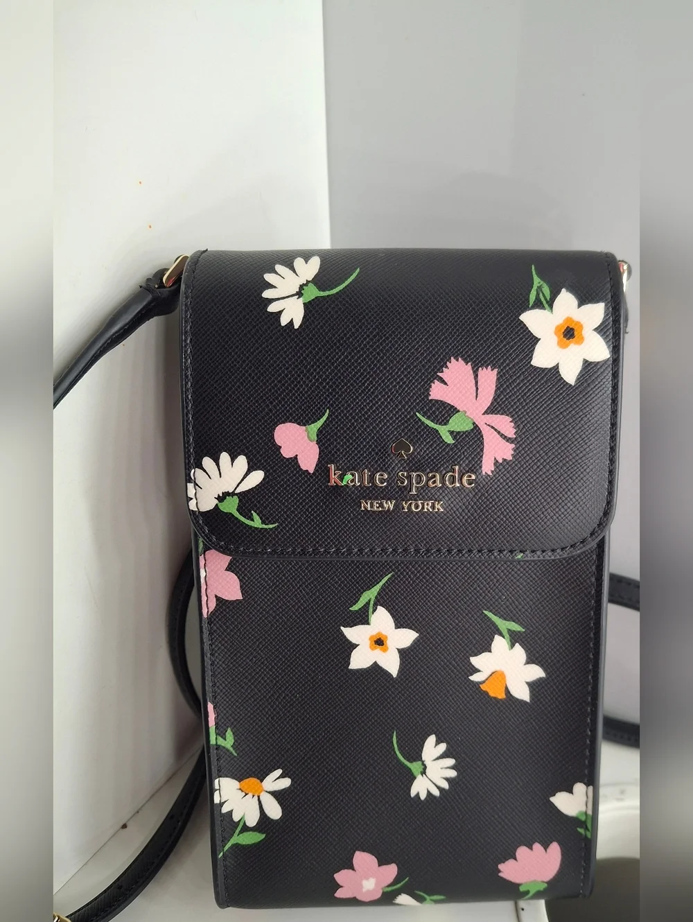 Kate Spade New York Madison Leather Floral Waltz Phone Crossbody NWOT
